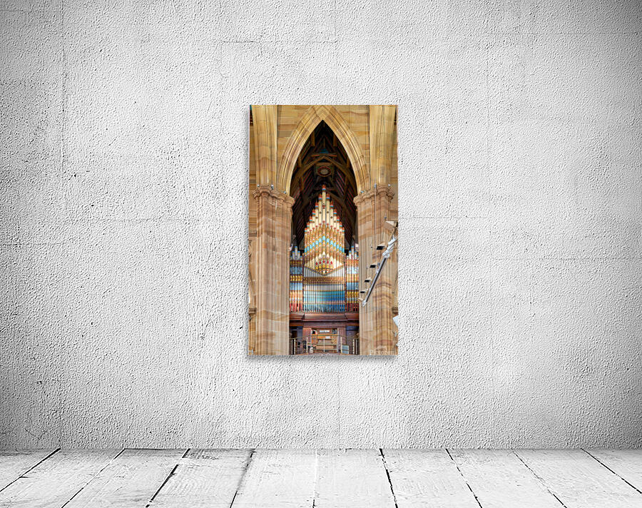 Grand pipe organ in St. Andrews Cathedral reaches high above Wall Preview