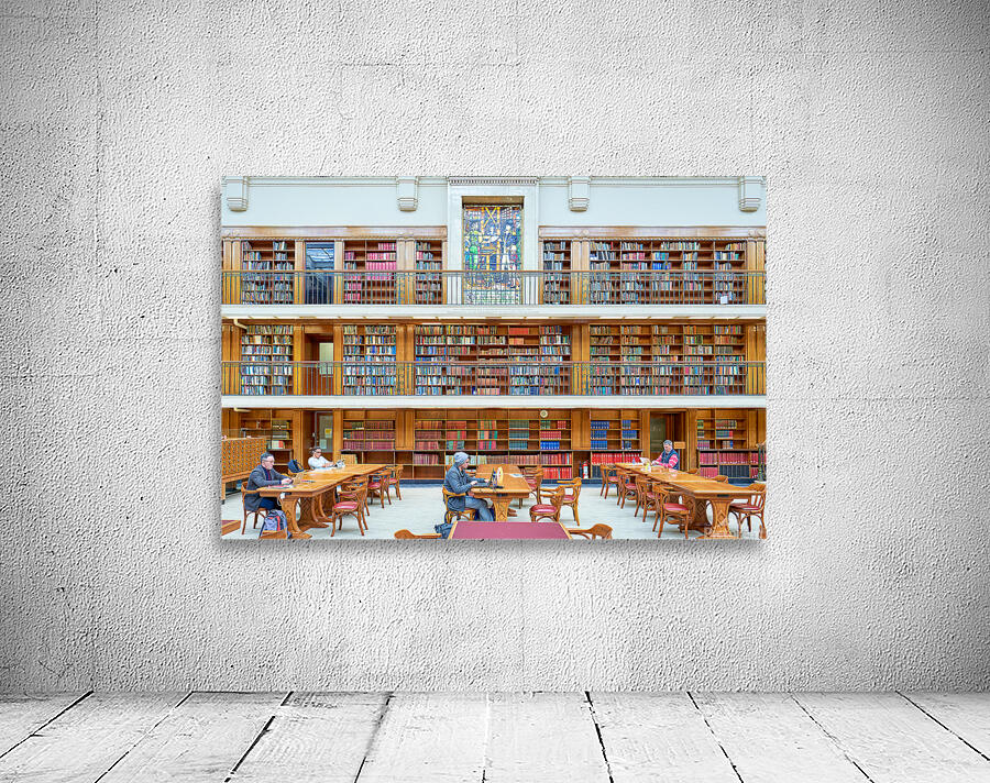Studying in the grand Mitchell Library in Sydney Australia Wall Preview