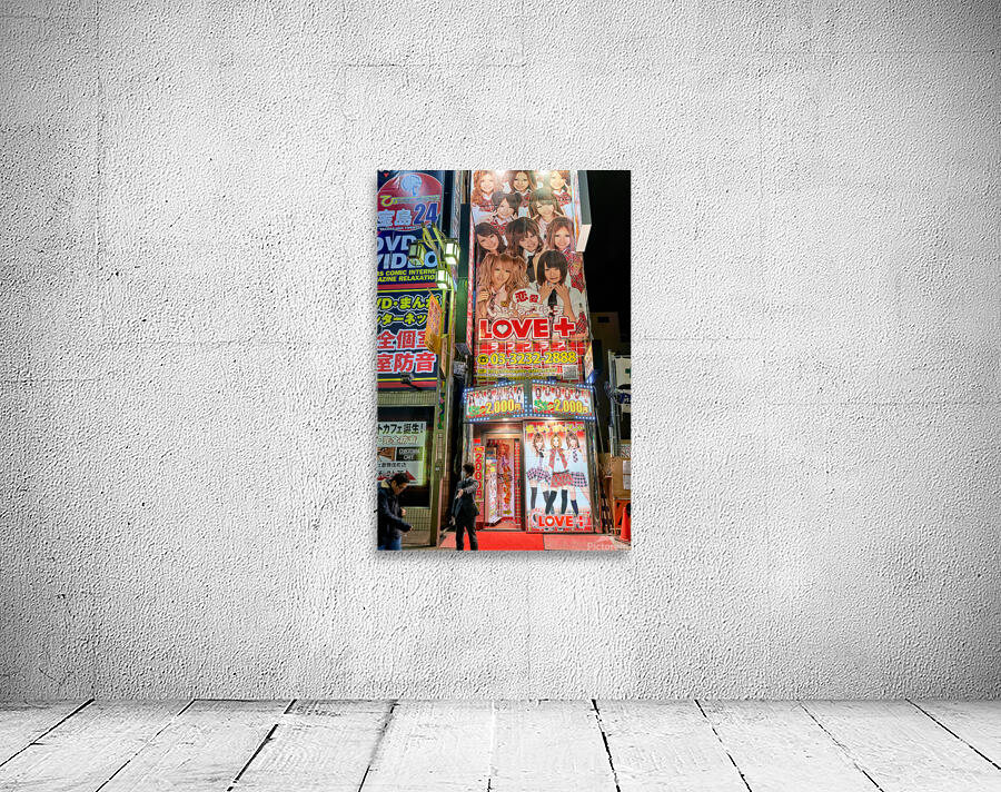 Nightlife in Shinjuku district reveals adult show venue in Tokyo Wall Preview