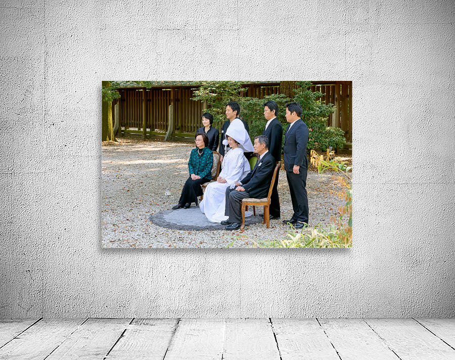 Traditional wedding ceremony at Meiji Jingu Shinto shrine in Tok Wall Preview