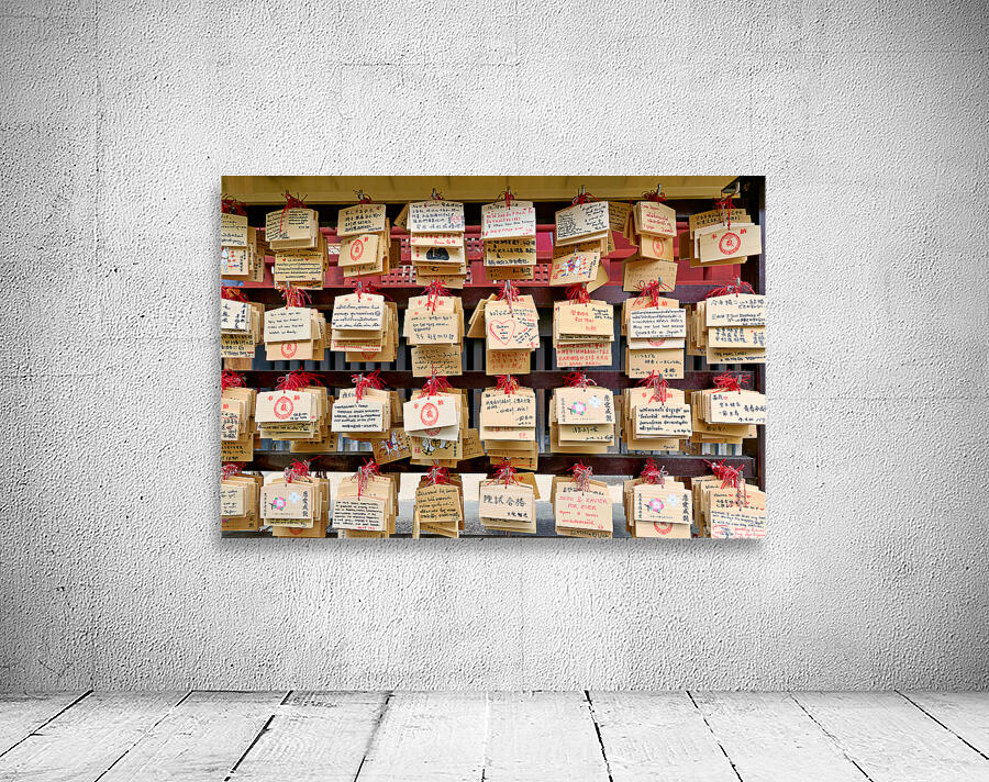 Wishes and invocations at Senso Ji Temple in Tokyo Wall Preview