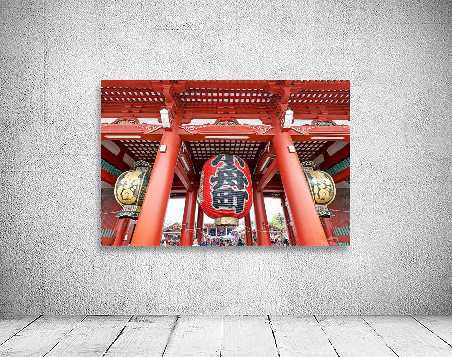 Senso ji temple entrance in Asakusa Tokyo during busy visiting  Wall Preview