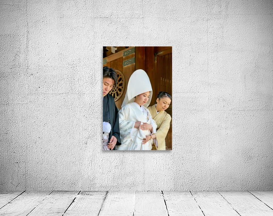 Traditional wedding ceremony at Meiji Jingu Shinto shrine in Tok Wall Preview