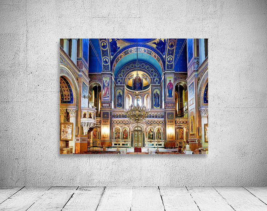 Interior of Athens Mitropolis Cathedral: art and architecture Wall Preview