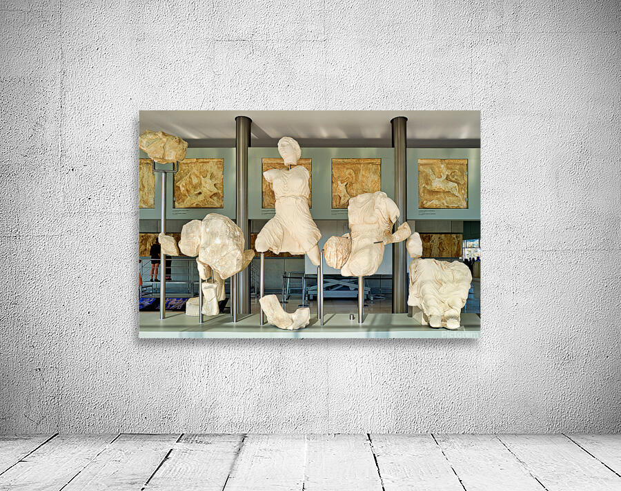 Sculptures at the acropolis museum in athens greece Wall Preview