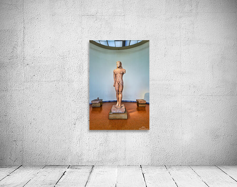 Statue of youth in National Archaeological Museum of Athens Gree Wall Preview