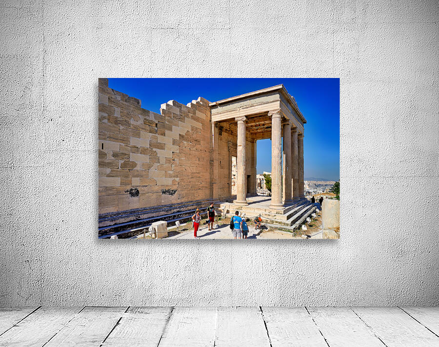 Exploring the erechtheion temple at acropolis in athens greece Wall Preview