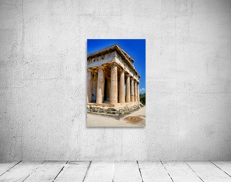 Visit to temple of hephaestus in ancient agora of athens greece Wall Preview