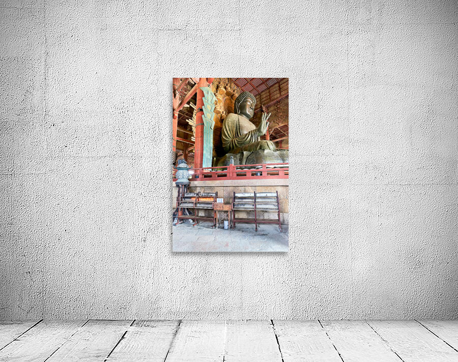 Great Buddha Hall at Todai ji temple in Nara Japan invites visi Wall Preview