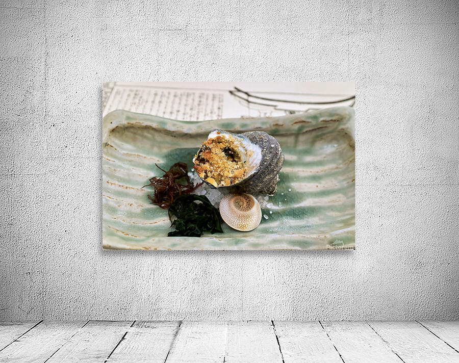 Traditional Japanese cuisine served in a restaurant in Miyajima Wall Preview