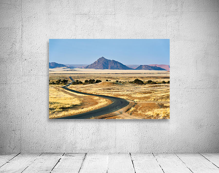 Driving through Namib Naukluft National Park towards Sossusvlei  Wall Preview