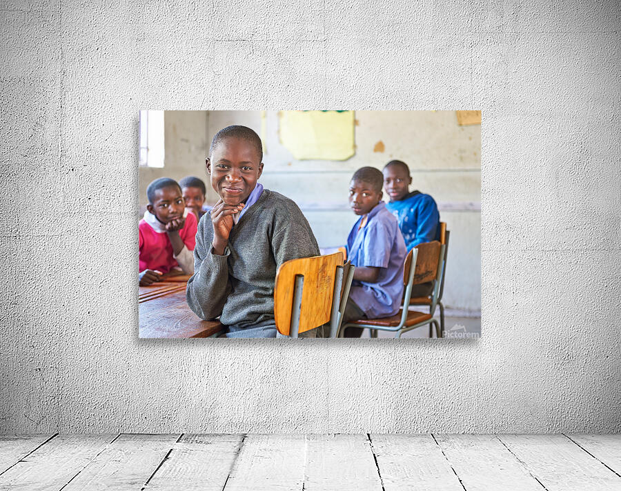 Portrait of student in classroom in Rundu Kavango Region of Nam Wall Preview