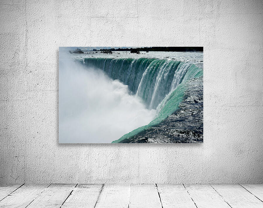 Powerful Niagara Falls cascading creating immense mist. Wall Preview