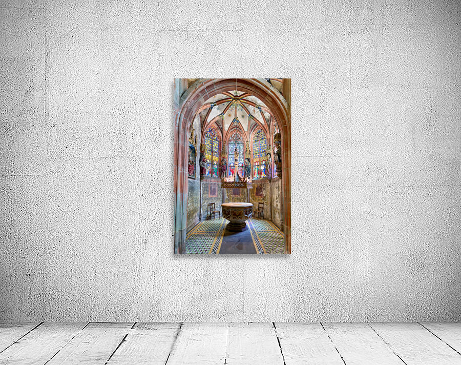 Exploring the interior of Saint Pierre le Jeune church in Strasb Wall Preview