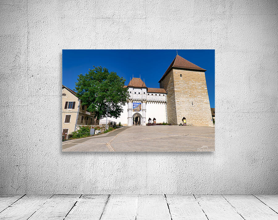 Visit to the castle in Annecy Haute Savoie France during a sun Wall Preview