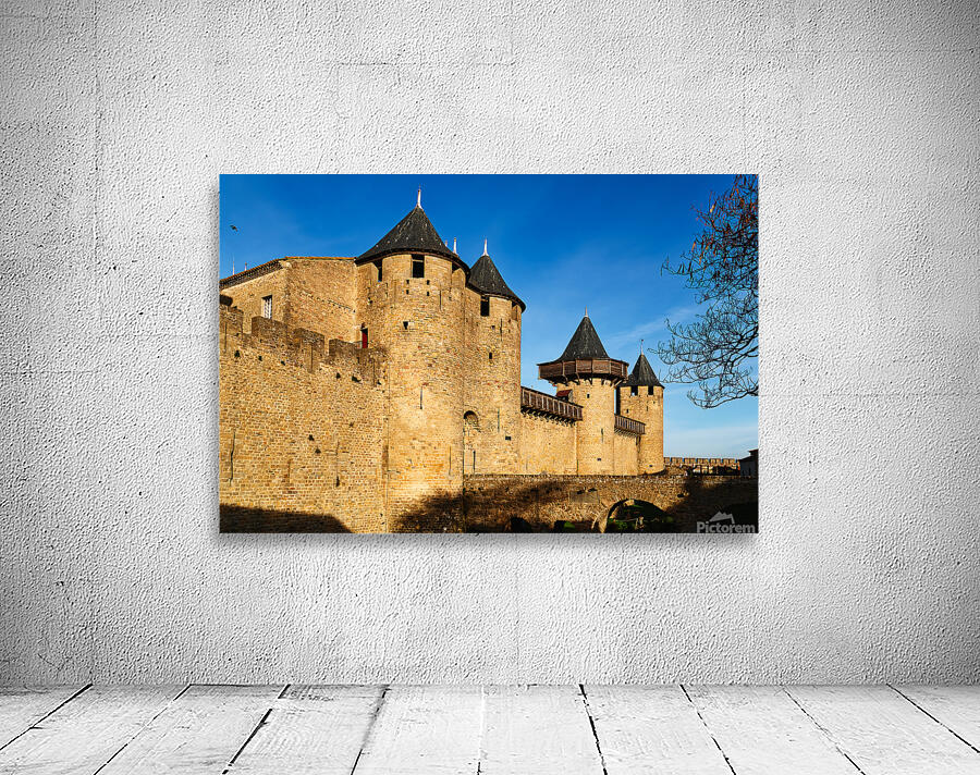 Explore ancient towers and walls of Carcassonne France Wall Preview