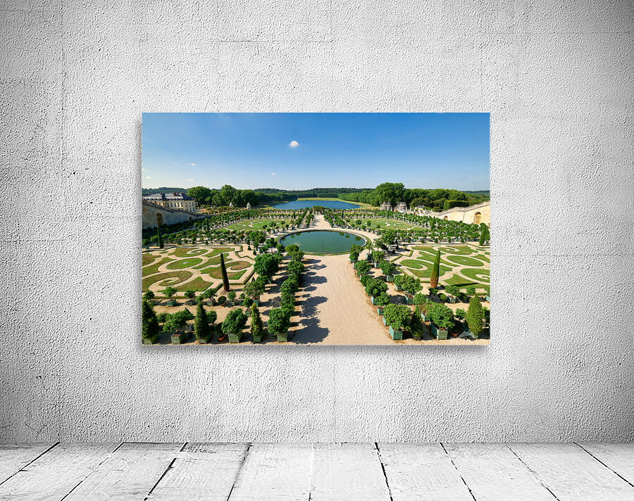 View of the gardens at Palace of Versailles in Paris France Wall Preview