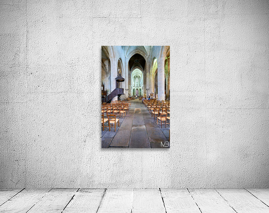 Visit to Eglise Saint Malo in Dinan Brittany France with empty c Wall Preview