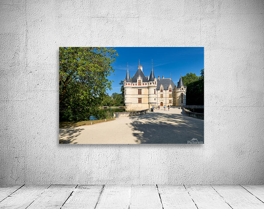Visit to Azay le Rideau in Loire Valley France on a clear day Wall Preview