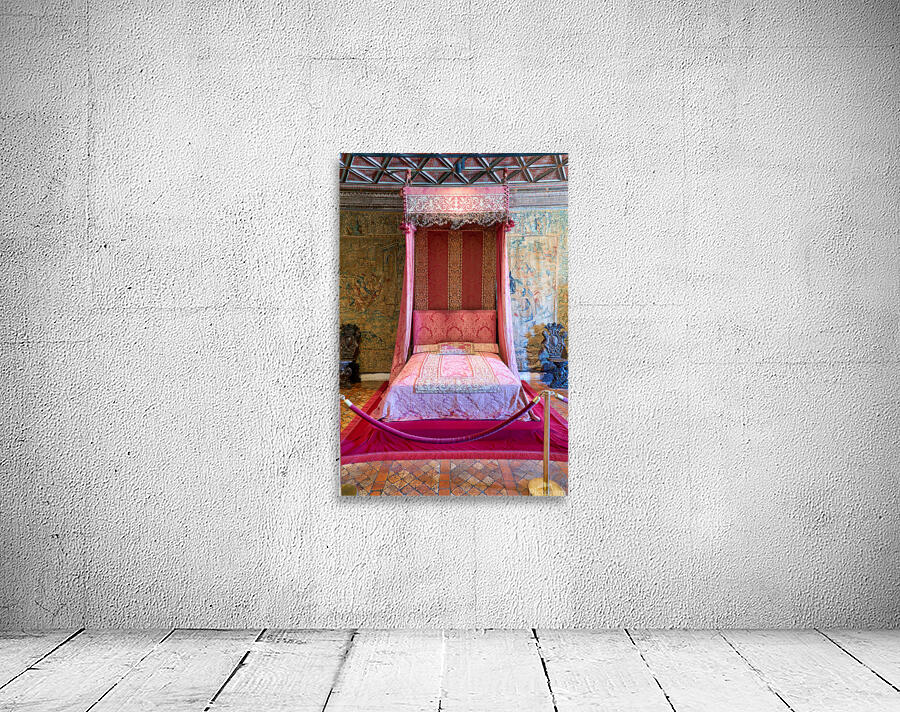 Visit to the historic bedroom of Chateau de Chenonceau in France Wall Preview