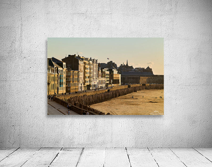Visit to Grand Plage du Sillon in Saint Malo Brittany France Wall Preview