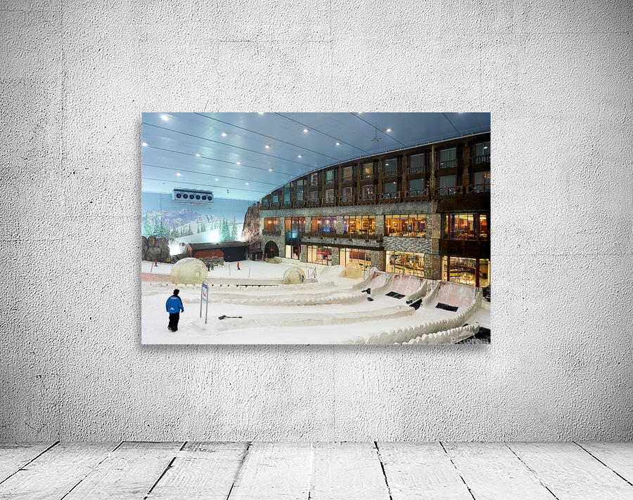 Indoor ski resort offers fun activities in Dubai UAE Wall Preview