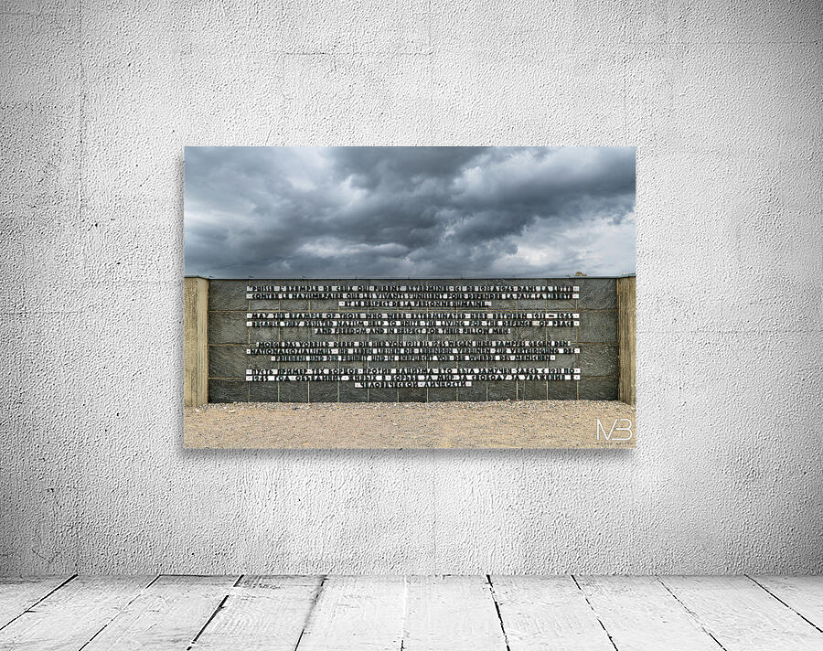 Memorial wall at Dachau concentration camp in Munich Germany Wall Preview