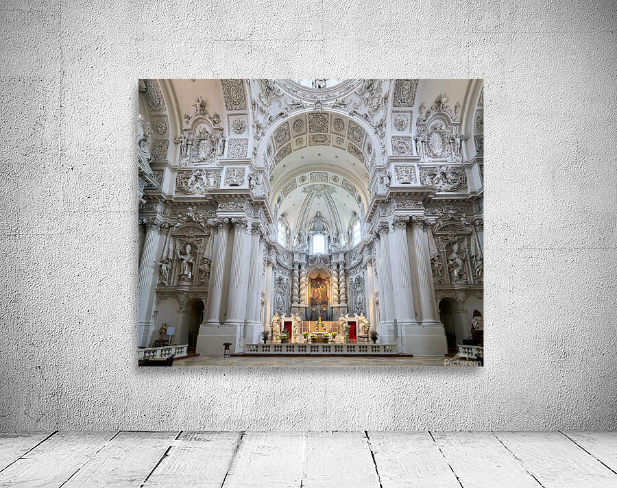 Church of St. Cajetan in Munich Germany shows Baroque style desi Wall Preview