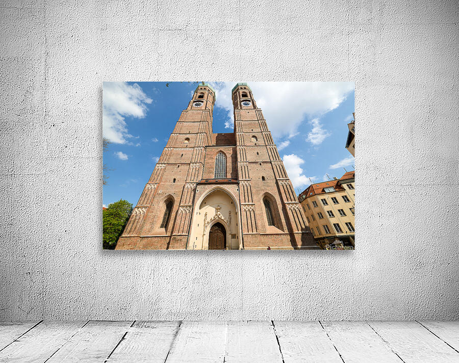 Dom cathedral in Munich Bavaria with clear sky and tall towers Wall Preview