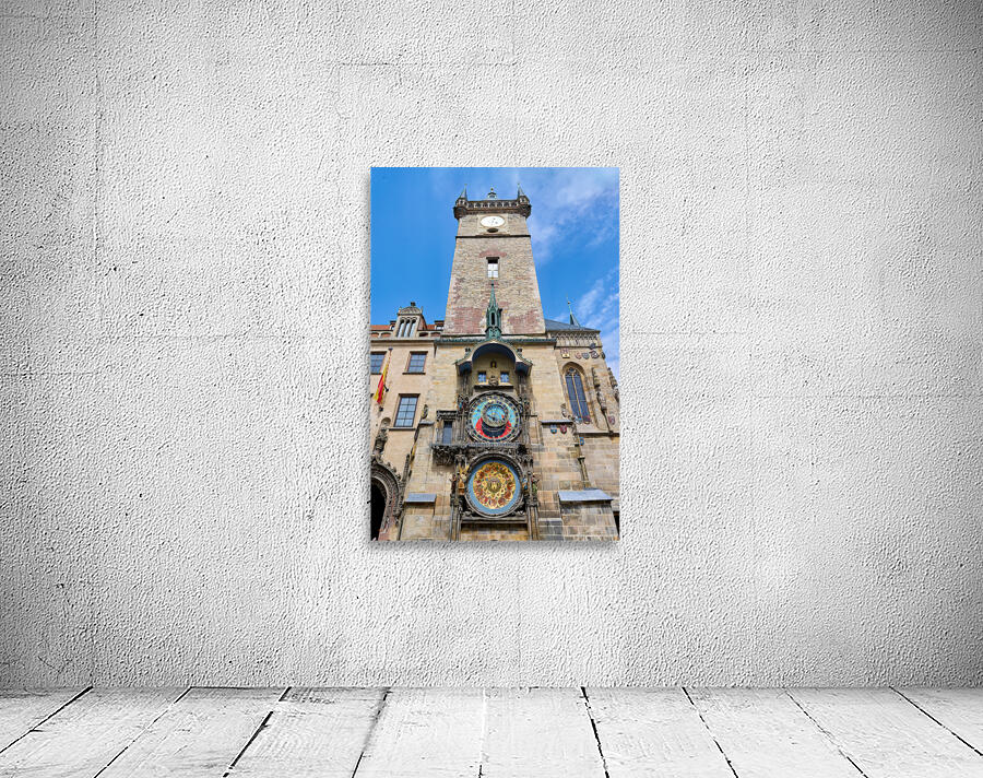 Historic Prague Astronomical Clock on Old Town Hall Tower. Wall Preview