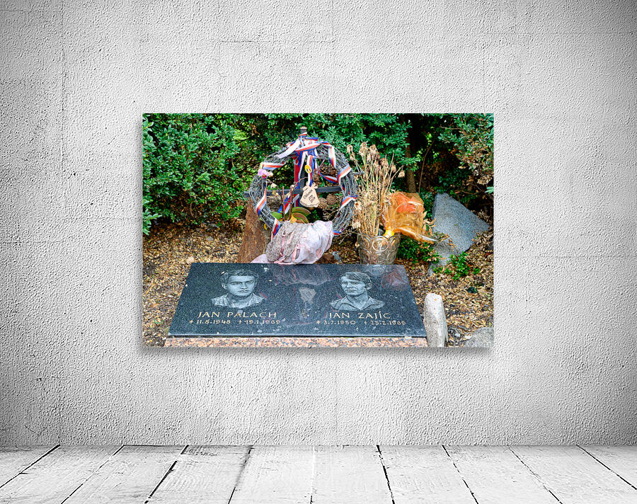Memorial for Czech heroes Jan Palach and Jan Zajíc. Wall Preview