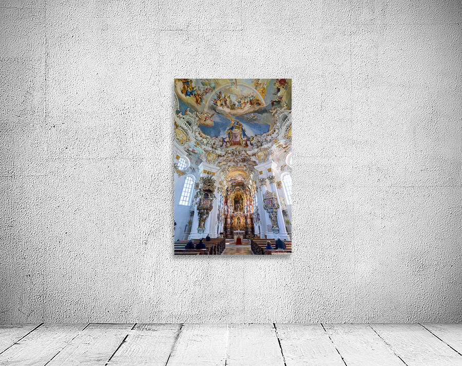 Pilgrimage church of wies on the romantic road in bavaria germa Wall Preview