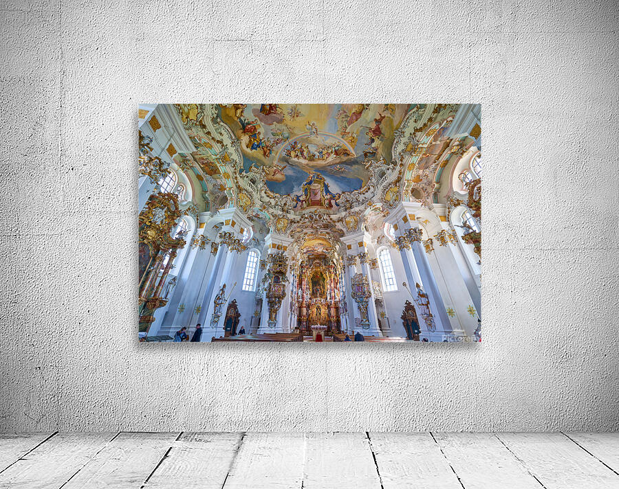 Visit to Wieskirche along the Romantic Road in Bavaria Germany Wall Preview