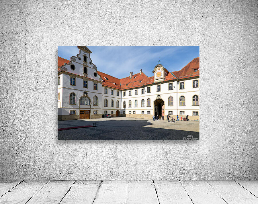 Visit to benediktinerkloster st. mang in fussen on romantic road Wall Preview