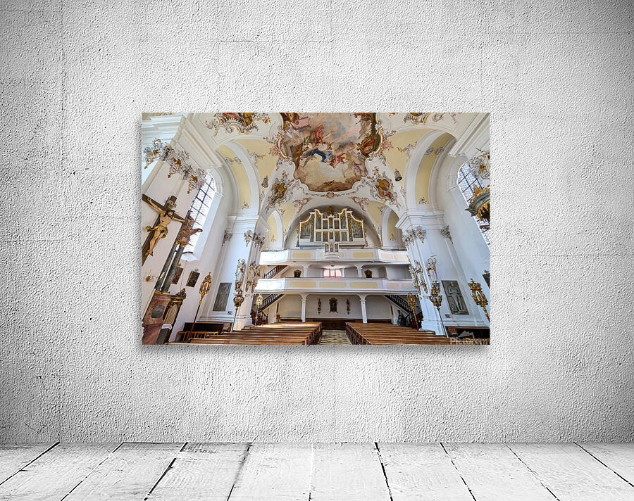 Explore Mariae Himmelfahrt church inside in Schongau Bavaria G Wall Preview