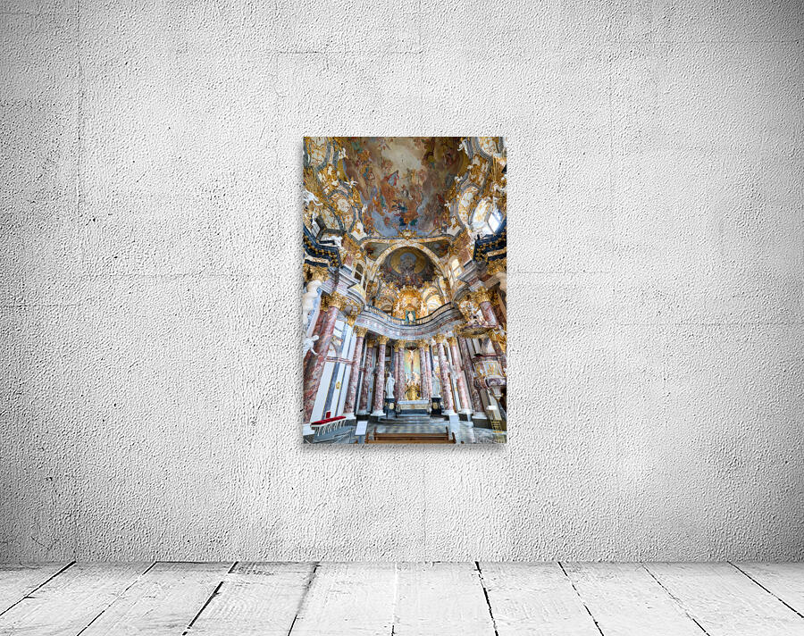 Hofkirche displays ornate architecture and grand artwork in Wurz Wall Preview