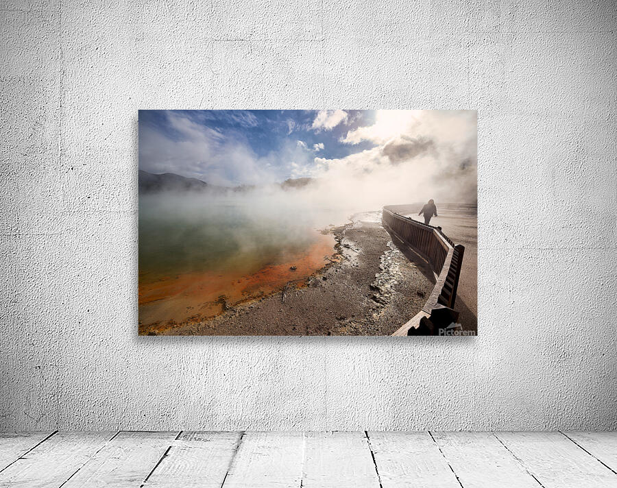 Visit to champagne pool in waiotapu thermal wonderland rotorua Wall Preview