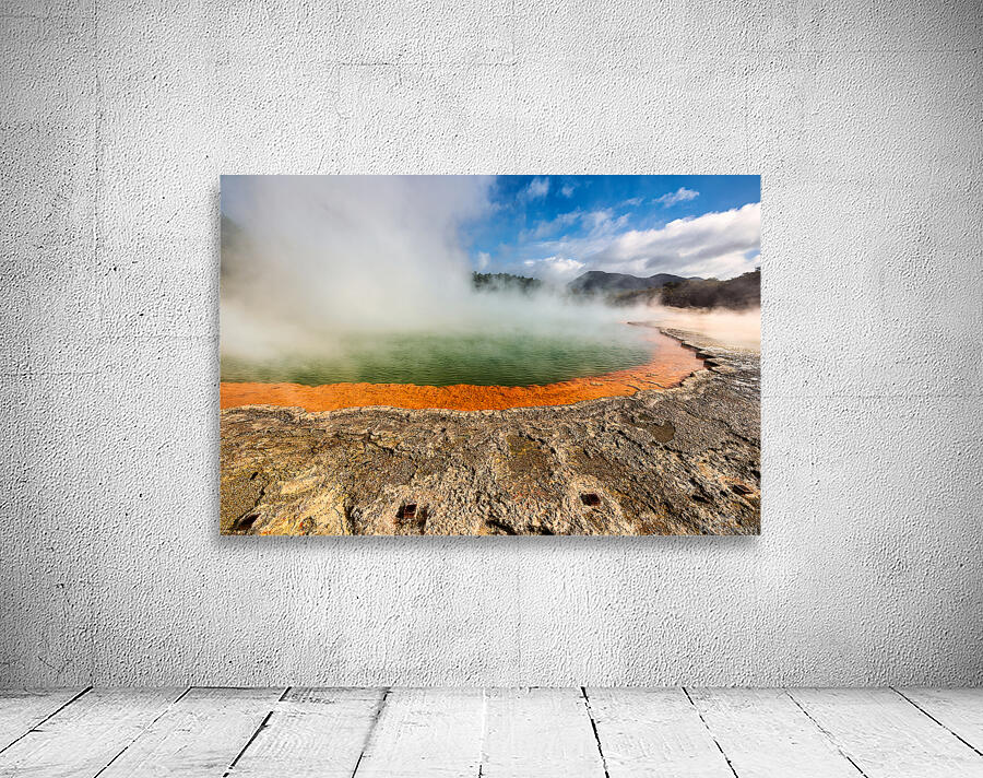 Explore champagne pool at waiotapu thermal wonderland in rotorua Wall Preview