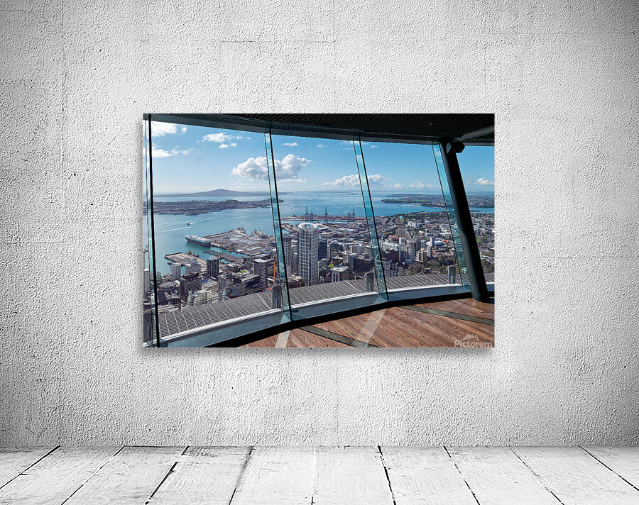 Aerial view of Auckland city and the financial district in New Z Wall Preview
