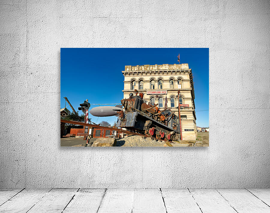 Explore steampunk hq and the steampunk engine in oamaru Wall Preview
