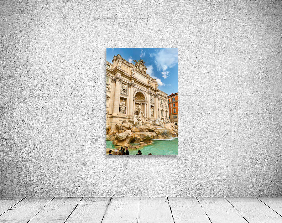Visit to trevi fountain in rome lazio italy Wall Preview