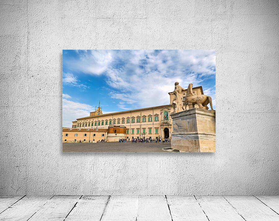 Visitors explore Quirinal Palace in Rome Italy during the day Wall Preview