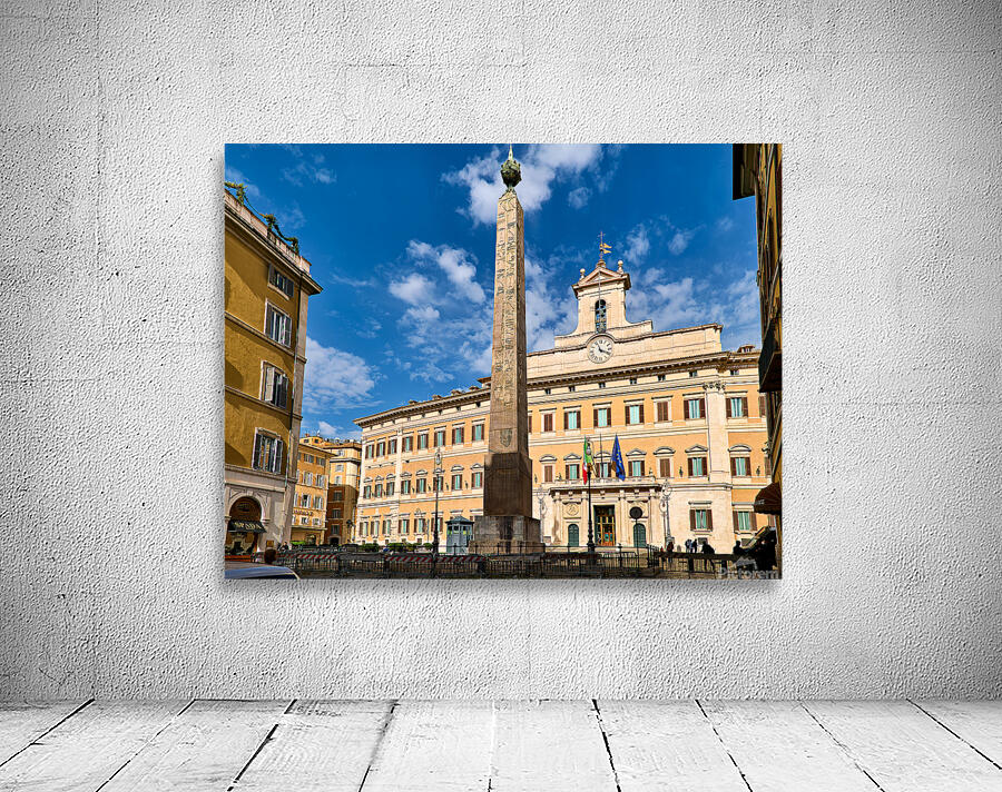 Visit to Palazzo Montecitorio in Rome Italy during clear weathe Wall Preview