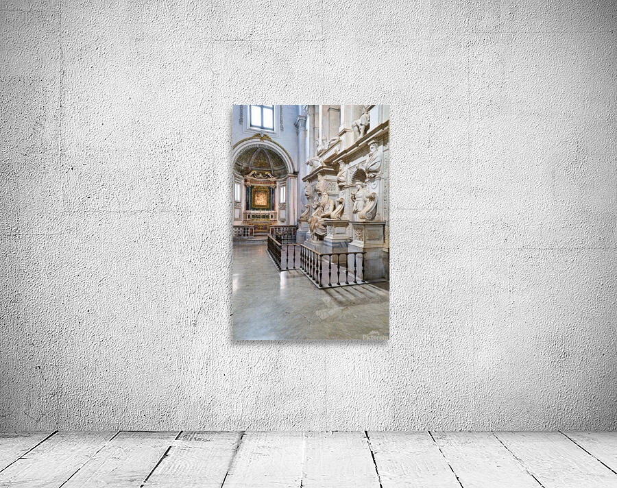 Moses sculpture by Michelangelo in San Pietro in Vincoli Rome Wall Preview