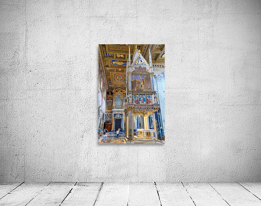 Visit to the Archbasilica Cathedral in Rome Italy during the day Wall Preview