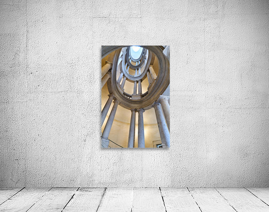 Staircase design in Galleria Nazionale dArte Antica in Rome Wall Room Mockup