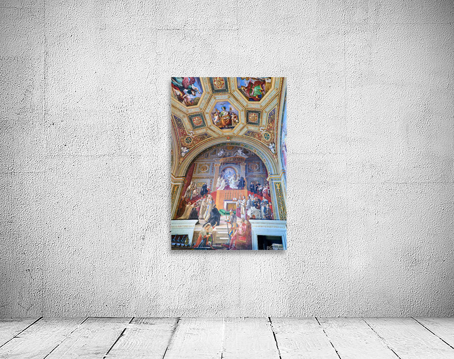 Frescoes in the raphael rooms at vatican museums in rome Wall Preview