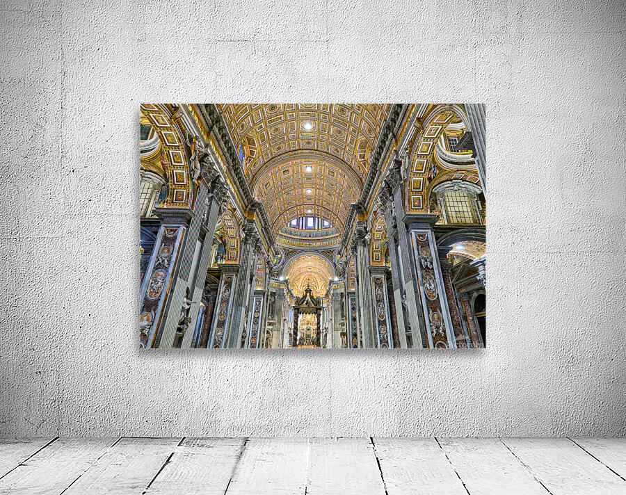 Visit to Saint Peters Basilica in Rome with Berninis baldacchi Wall Preview