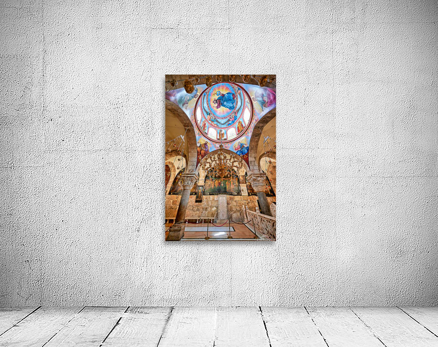 Church of the Holy Sepulchre inside view in Jerusalem Israel Wall Preview