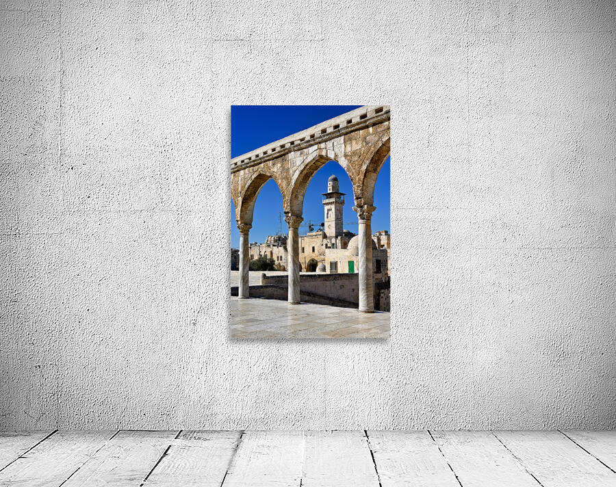 Dome of the Rock mosque seen from Temple Mount in Jerusalem Wall Preview